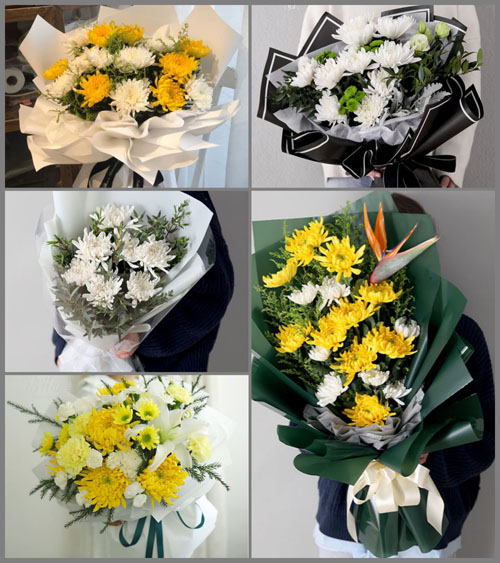 山东聊城东阿县白事花束代送